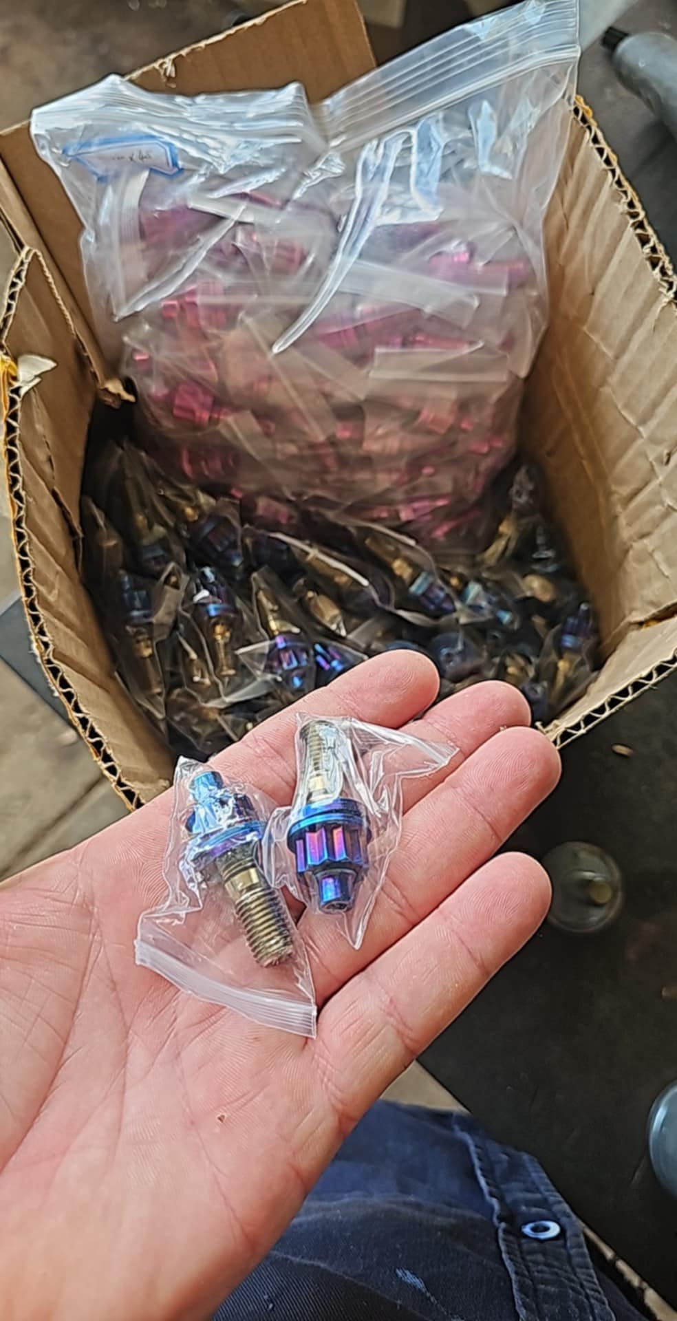Titanium exhaust studs ln65 ln106 ln167 2l 3l 5l