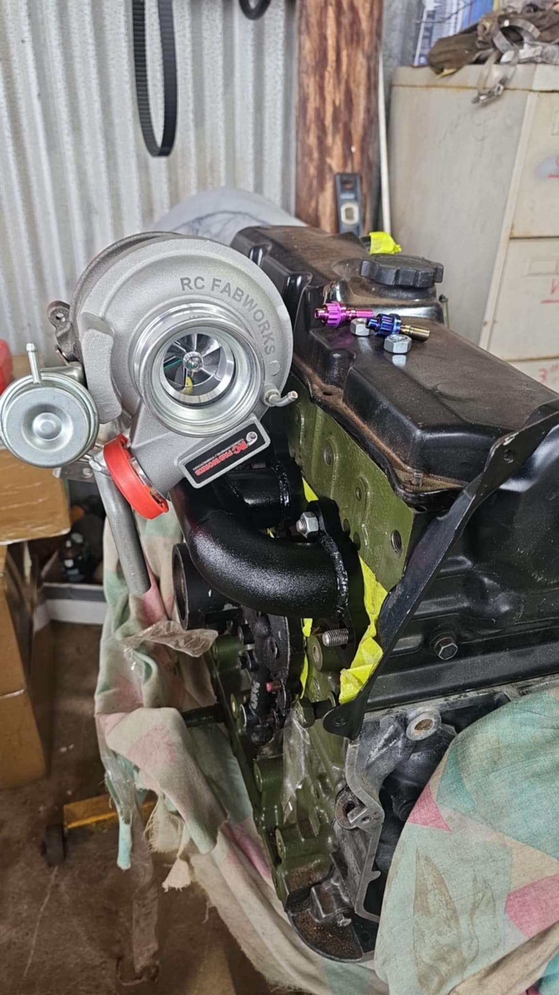 Toyota 3l 5l 5le turbo manifold