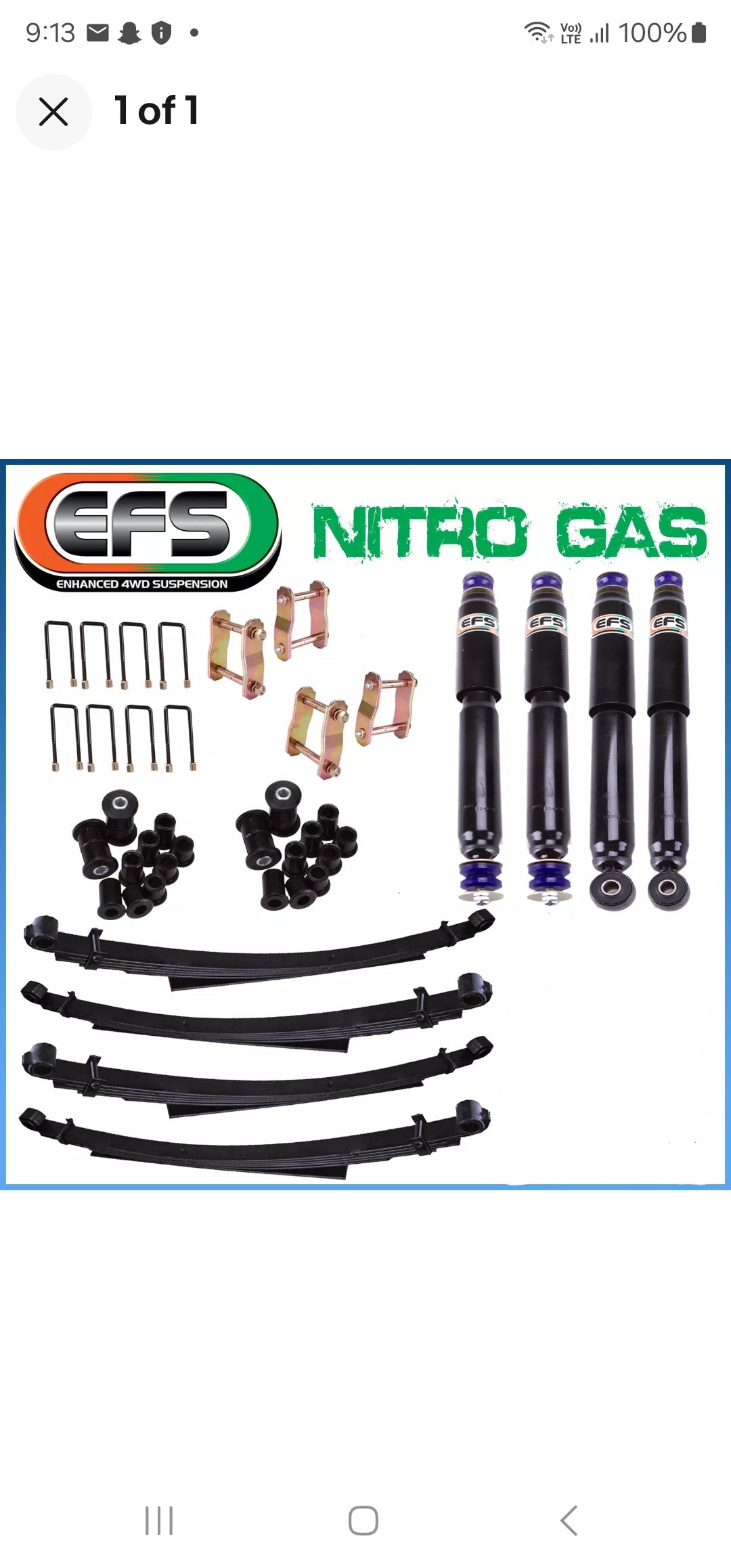 Toyota hilux efs 2" suspension lift kit ln65/ ln106