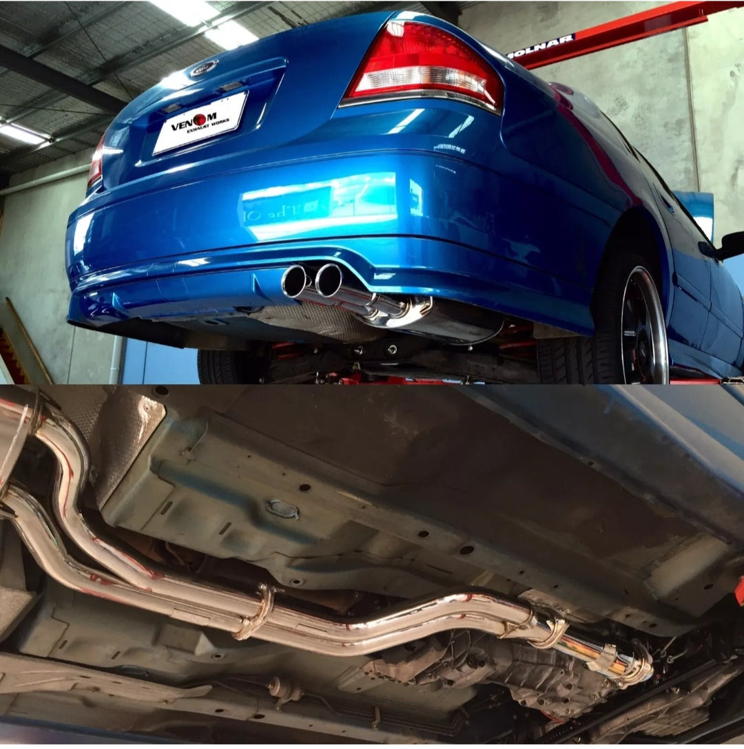 Ba bf xr6t Venom twin 2.5" turbo back exhaust "sedan"