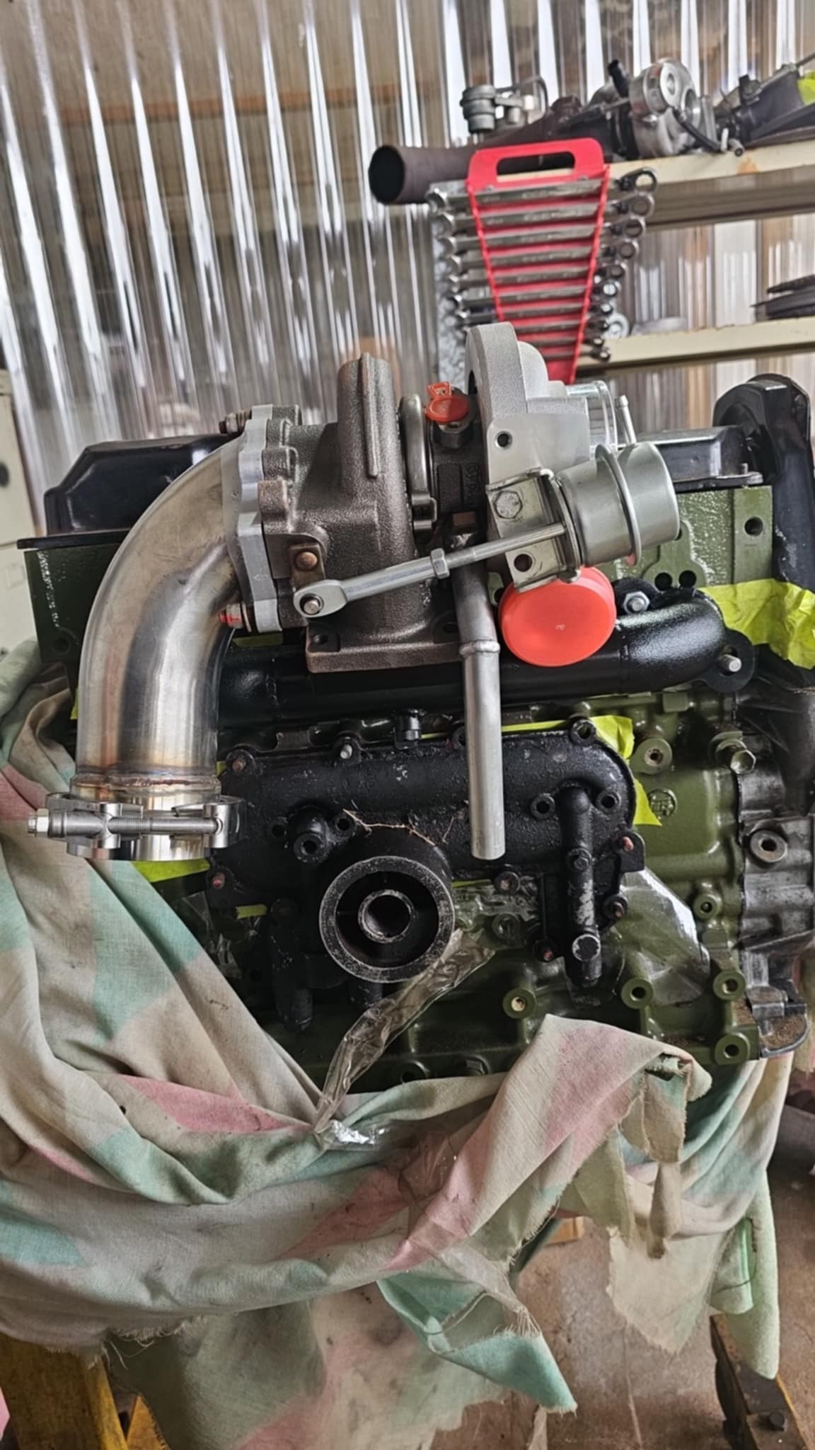 Toyota 3l 5l 5le turbo manifold
