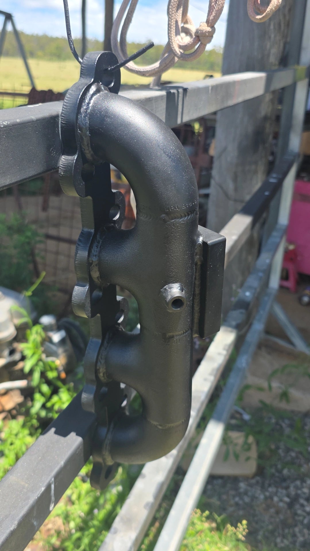 Toyota hilux 3l 5l diy turbo manifold t2