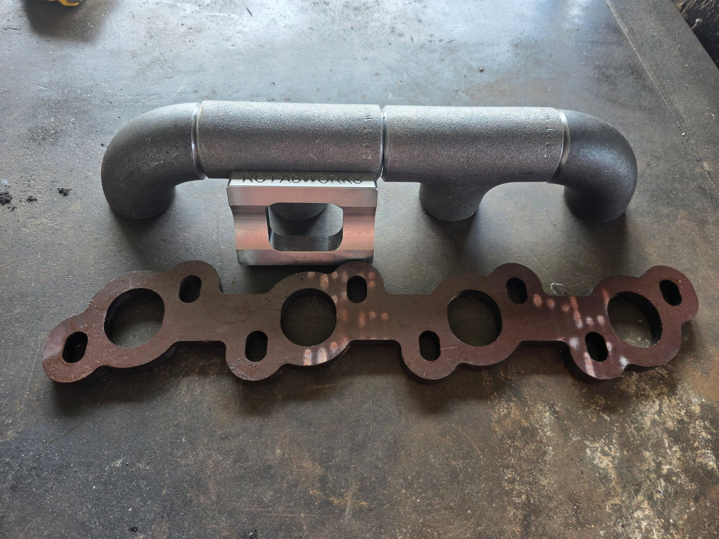 Toyota hilux 3l 5l diy turbo manifold t2