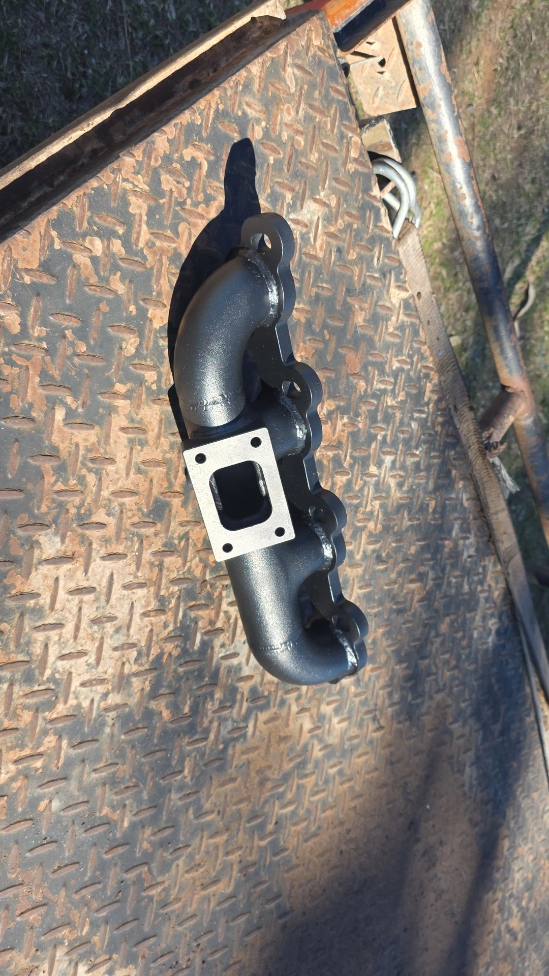 Toyota hilux 3l 5l diy turbo manifold t2