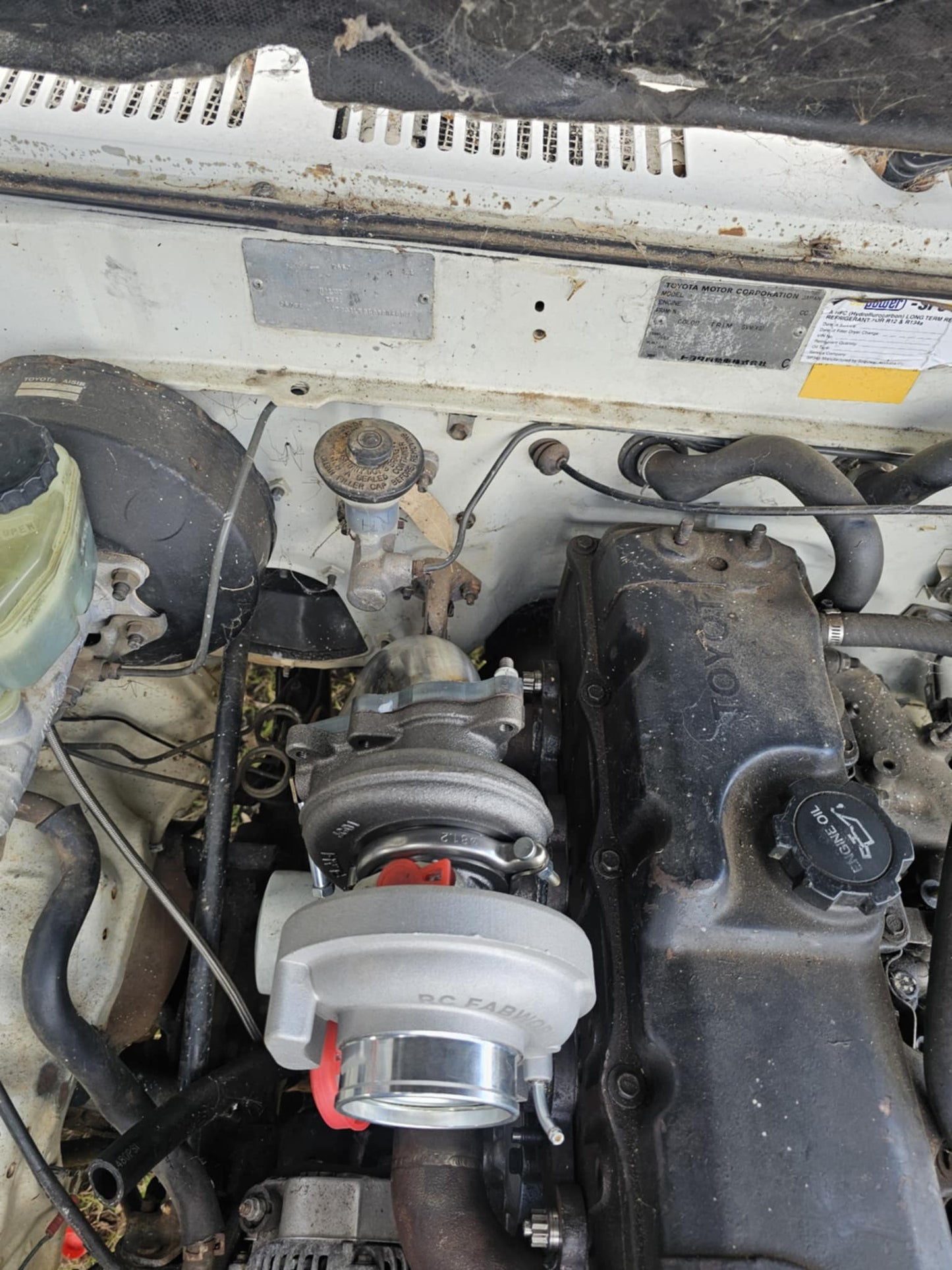 Toyota 3l 5l 5le turbo manifold