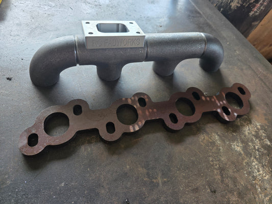 Toyota hilux 3l 5l diy turbo manifold t2